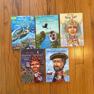 Set of Educational Who Was? & Where is? Books